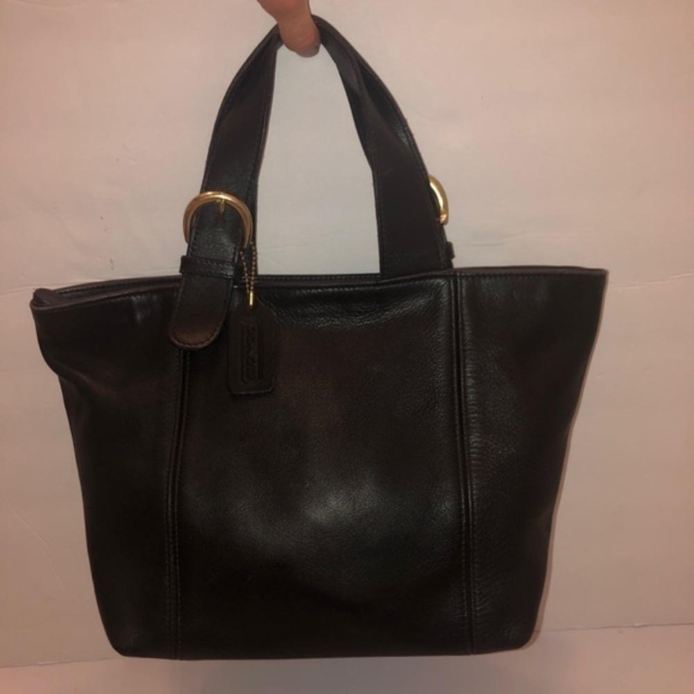 Coach vintage black leather tote waverly 4134 - Picture 16 of 16